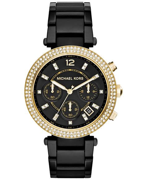 grey michael kors watch womens|Michael Kors black leather watch.